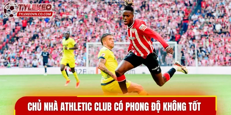 Athletic Club có phong độ không tốt khi tiếp đón Villarreal 